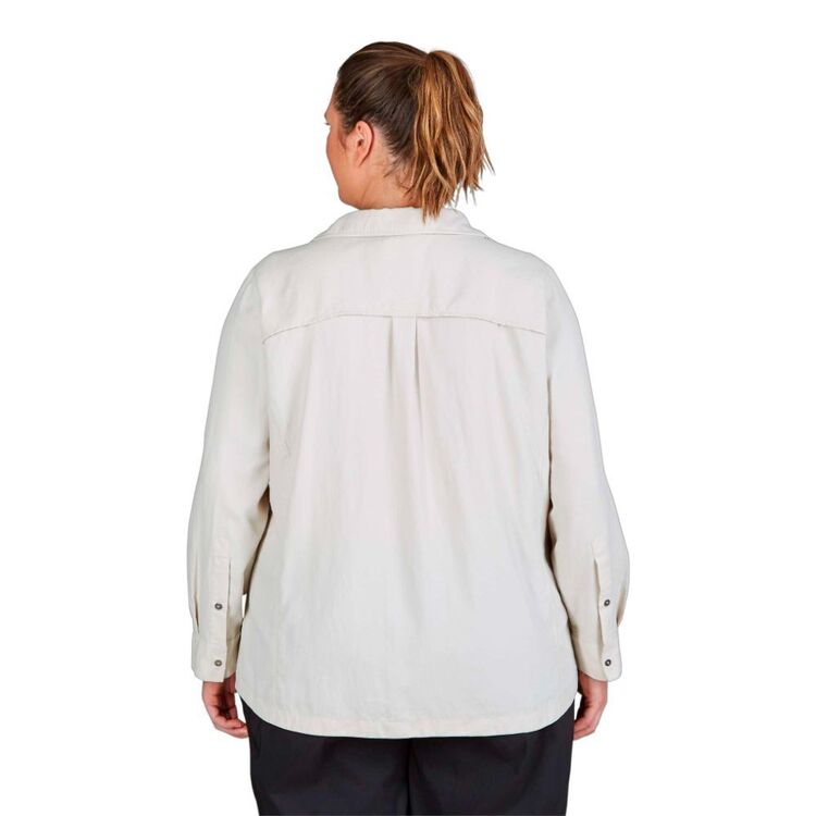 Gondwana Women's Kilalea Plus Size Long Sleeve Shirt Chalk