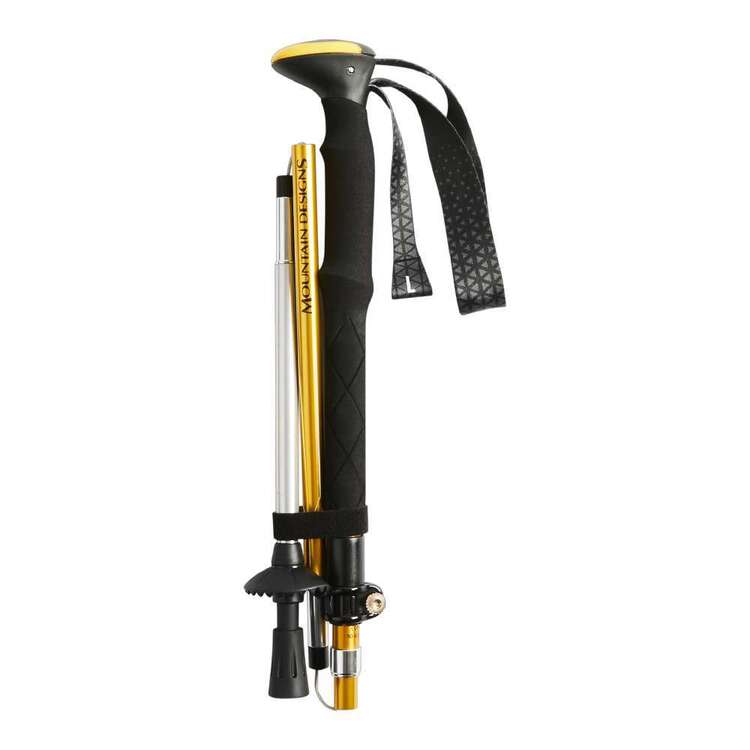 Mountain Design Tread Tri-Fold Walking Poles Yellow