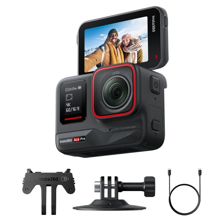Insta360 Ace Pro Action Cam with Leica Lens Black