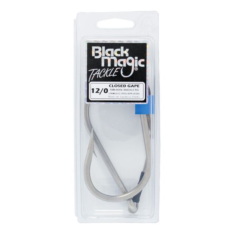 Black Magic Twin Shackle Rig - Closed Gape Silver