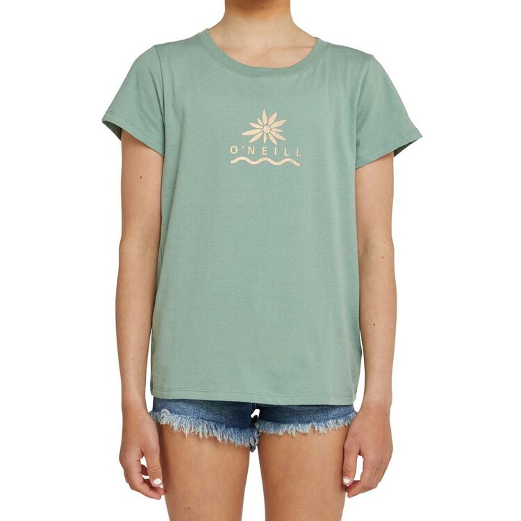 O'Neill Girls Island Time Tee Sage Green