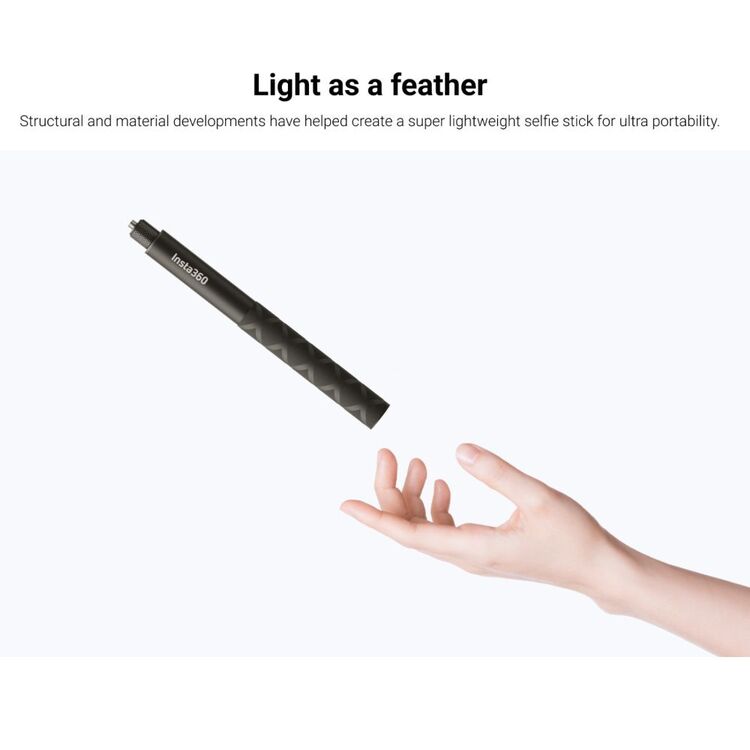 Insta360 114cm Invisible Selfie Stick Black 118 g