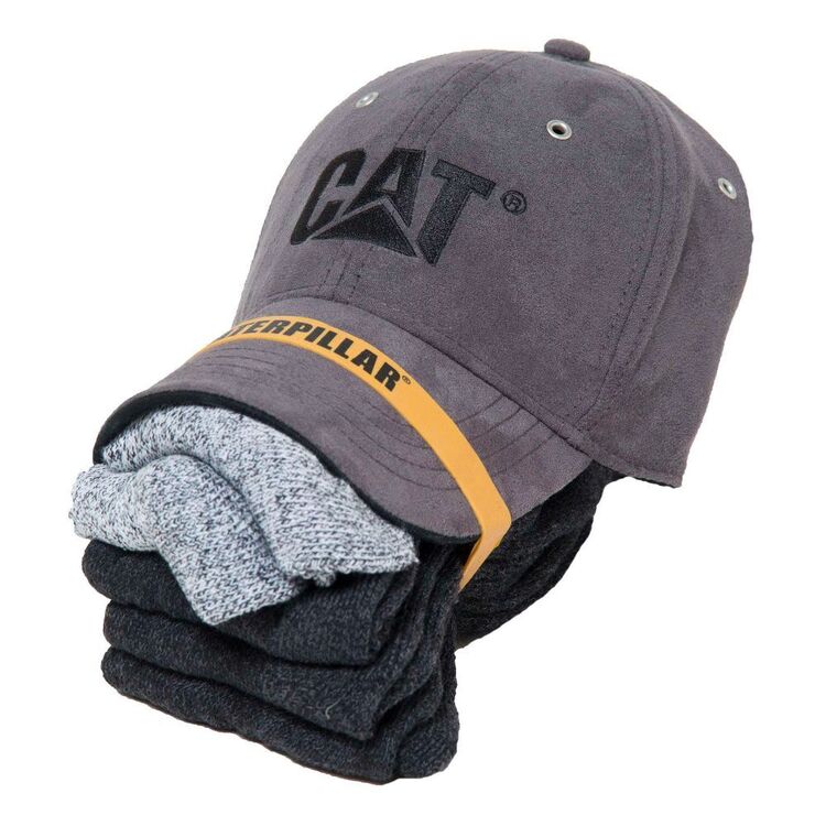 Caterpillar 5 Pack Sock & Cap Bundle Assorted 9 - 12