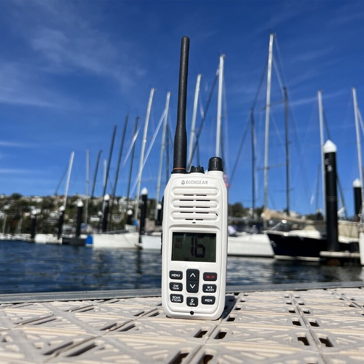 ECOXGEAR EXM600 6.0W IP67 VHF Marine Handheld Radio