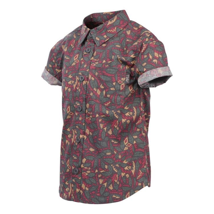 Trip In A Van Kids Pattern Shirt Abstract Leaves Aop