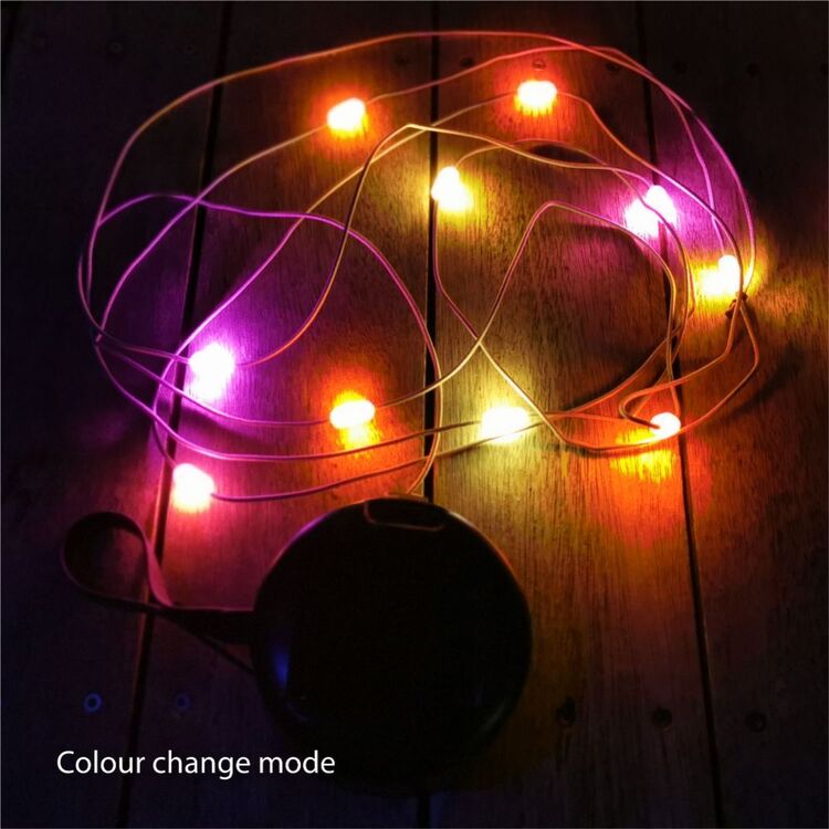 Dorcy 100 Lumens Solar Rechargeable String Lights Multicoloured 40 Lumens