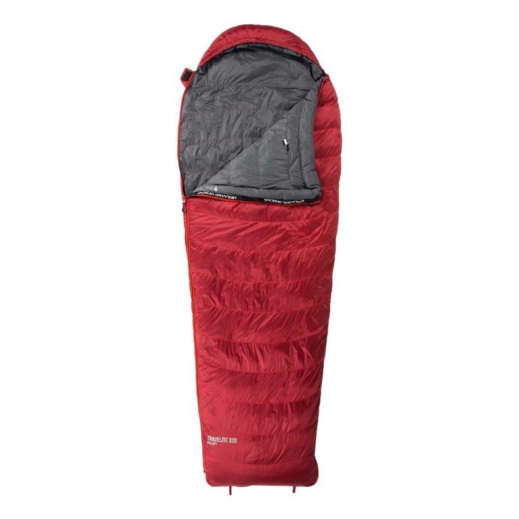 Mountain Designs Travelite 320 Sleeping Bag Red Dahlia