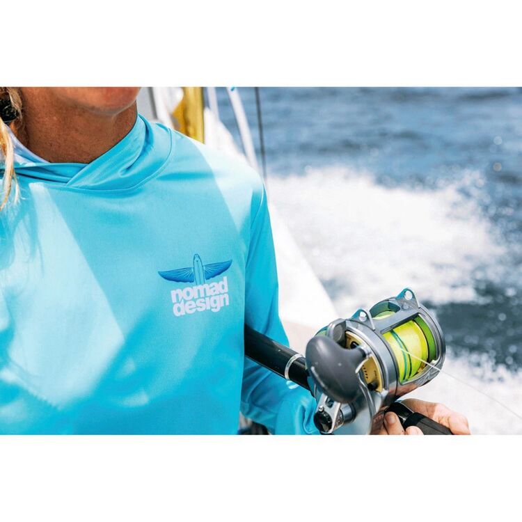 Nomad Women's Hooded Technical Fishing Shirt Teal