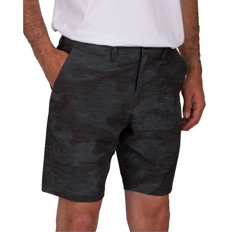 Salty Crew Men's Drifter 2 Utility Walk Shorts Black & Camo