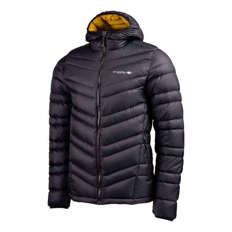 Mountain Designs Men's Peak 700 Down Jacket Black & Yellow