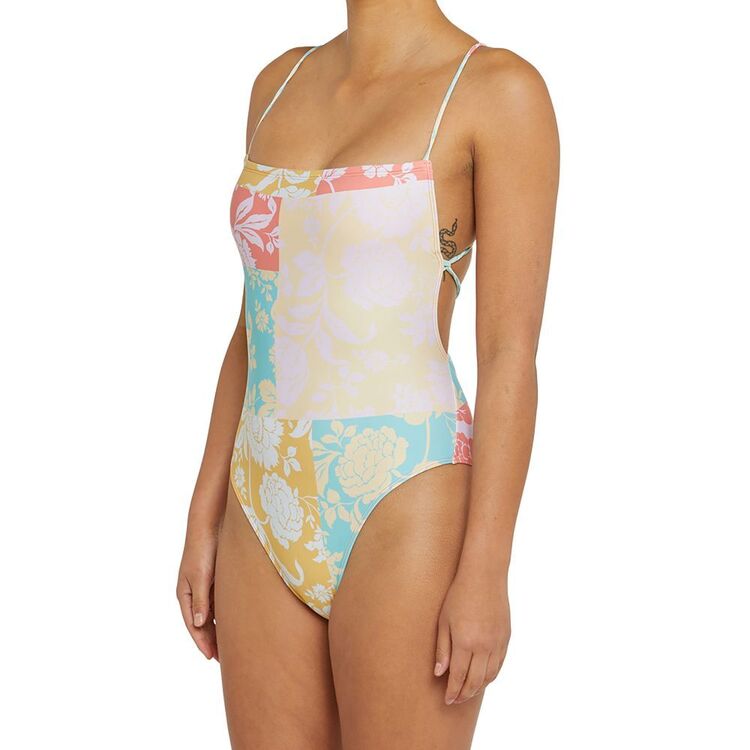 O'Neill Women's Olivia Marbella Print One Piece Swimsuit Aqua