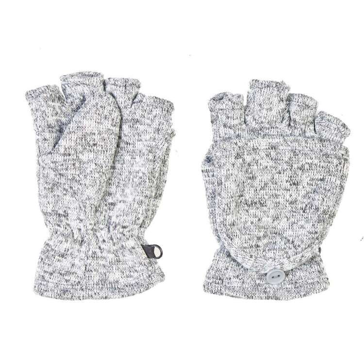 Cape Women's Emilia Convertible Fingerless Gloves Grey Melange One Size Fits Most