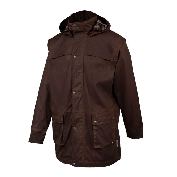 Gondwana Men's Outback Oilskin Jacket Dark Olive