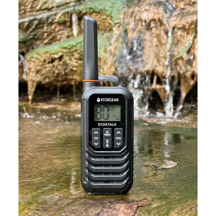 Ecoxgear 1 Watt UHF CB Radio Handheld Twin Pack Black 1W