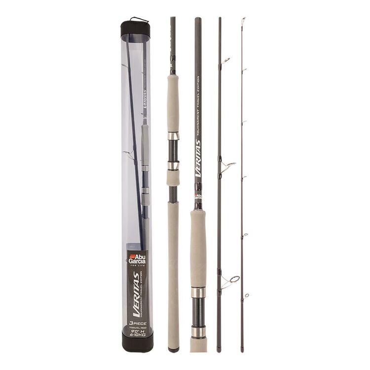 Abu Garcia Veritas 9ft 3 Piece Heavy 6-10kg Tournament Travel Spinning Rod Multicolour 9Ft H/6-10Kg