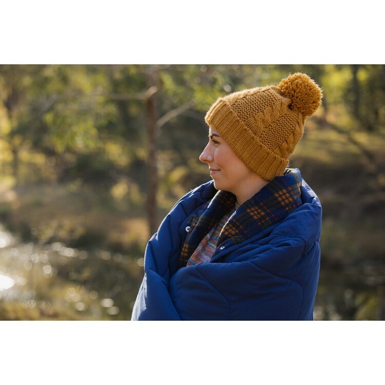 Oztrail Drover Roll Outdoor Blanket Navy