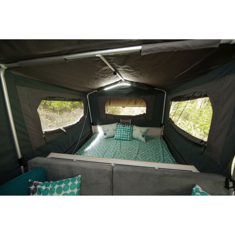 Austrack Savannah X Forward Fold Rear Slide Camper Trailer Grey