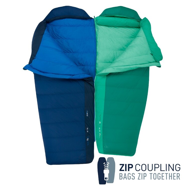 Sea To Summit Trek II Down -8° Sleeping Bag Regular Blue Denim Navy
