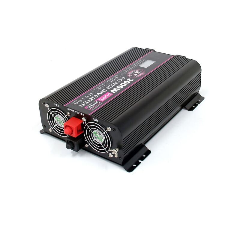 KT 2000W Pure Sine Wave Power Inverter Black 2000 Watts