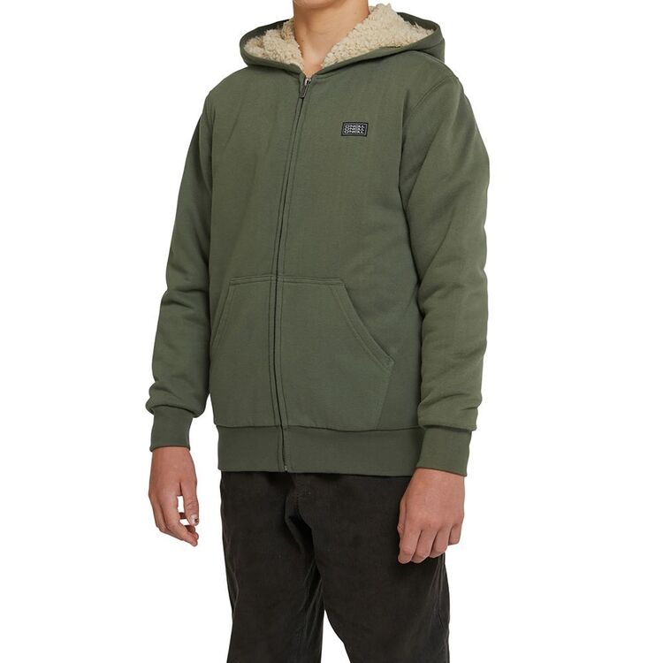 O'Neill Youth Boys' Fifty Two Zip Fleece Hoodie Olive