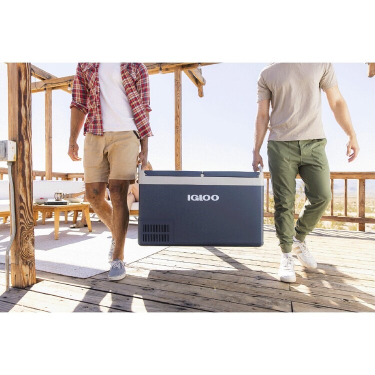 Igloo ICF 80L Dual Zone Fridge / Freezer Blue