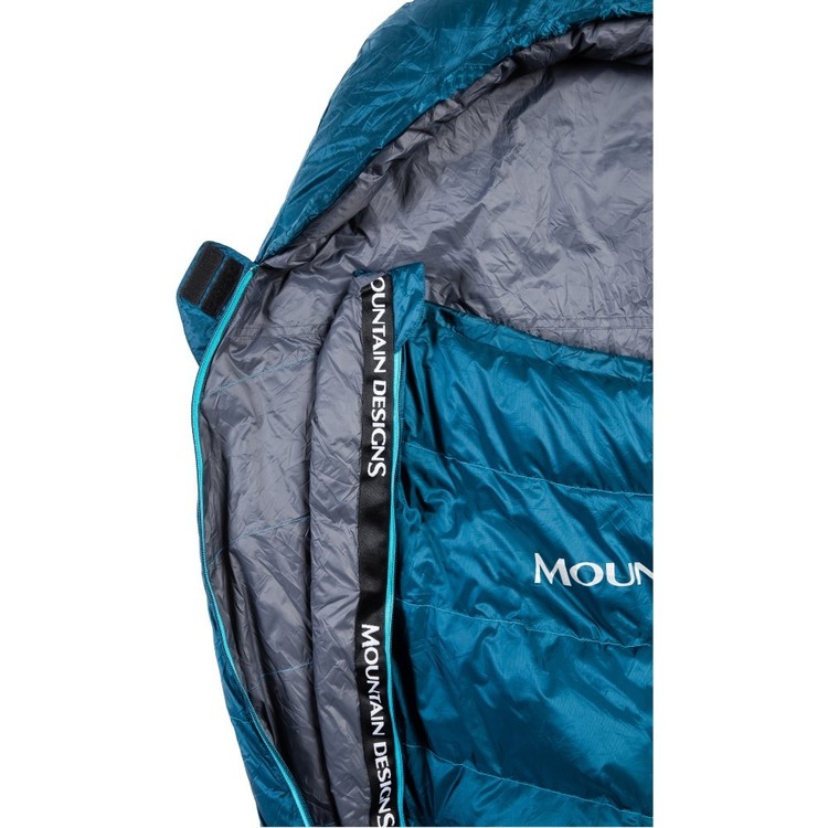 Mountain Designs Travelite 500 Large 0° Sleeping Bag Navy LHZ Reflecting Pond