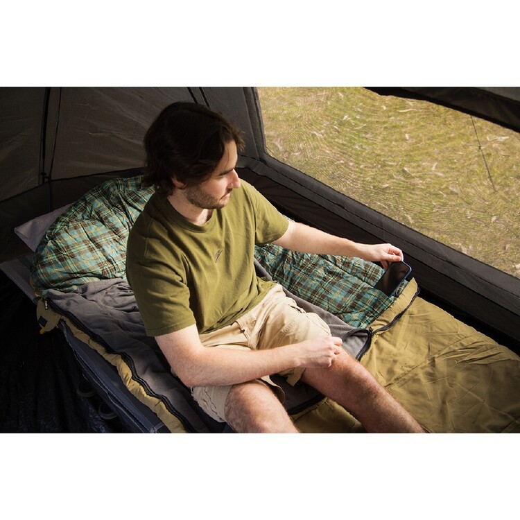 Oztrail Jindabyne -6°C Single Sleeping Bag Olive Single