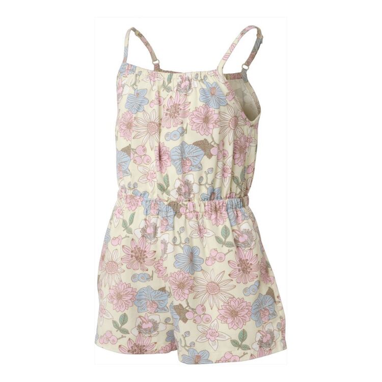 Cape Kids Girl's Floral Pattern Playsuit Floral