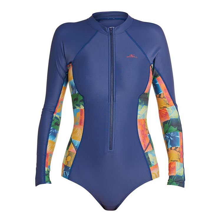 O'Neill Women's Laney Full Zip Long Sleeve Surf Suit Susie Stripe