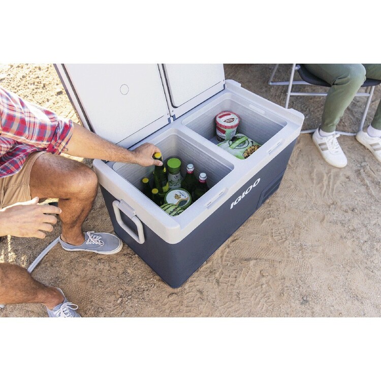 Igloo ICF 80L Dual Zone Fridge / Freezer Blue