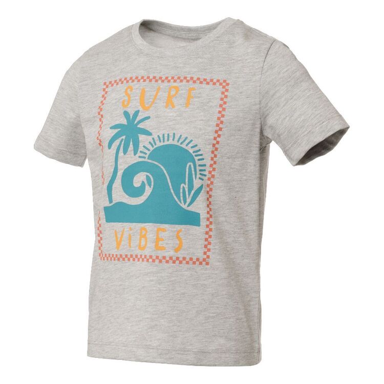 Cape Kids Boys Surf Vibe Tee Grey Merle