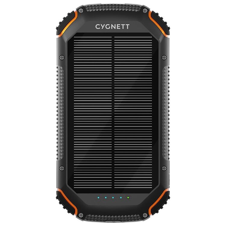 Cygnett ChargeUp Outback 20,000mAh Outdoor Solar Power Bank Black 20K
