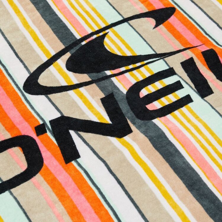 O'Neill Women's Laney Towel Multi Cruz Stripe One Size Fits Most