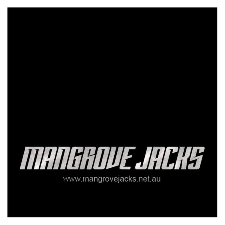 Mangrove Jacks Cleaning Cloth Black with Silver Square Black & Silver One Size Fits Most