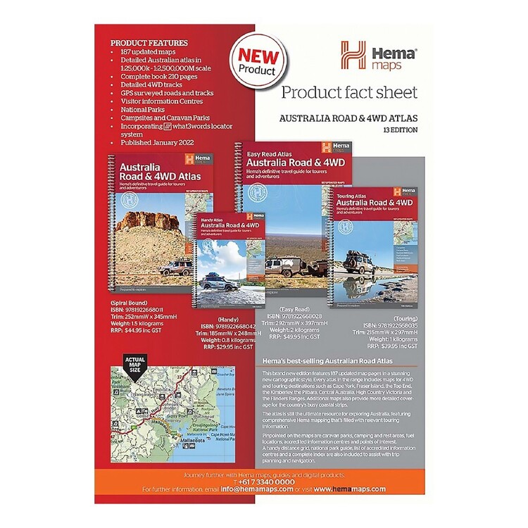 Hema Maps Australia Road & 4WD Atlas