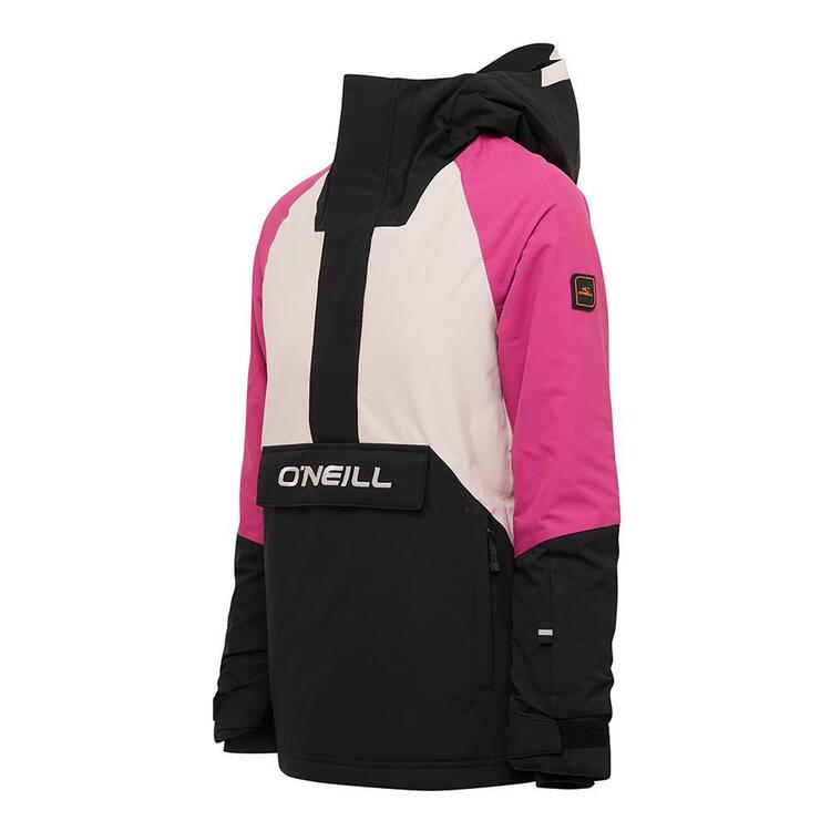 O'Neill Youth Girl's Anorak Snow Jacket Fuchsia Peach Whip