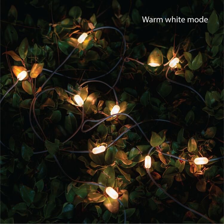 Dorcy 100 Lumens Solar Rechargeable String Lights Multicoloured 40 Lumens