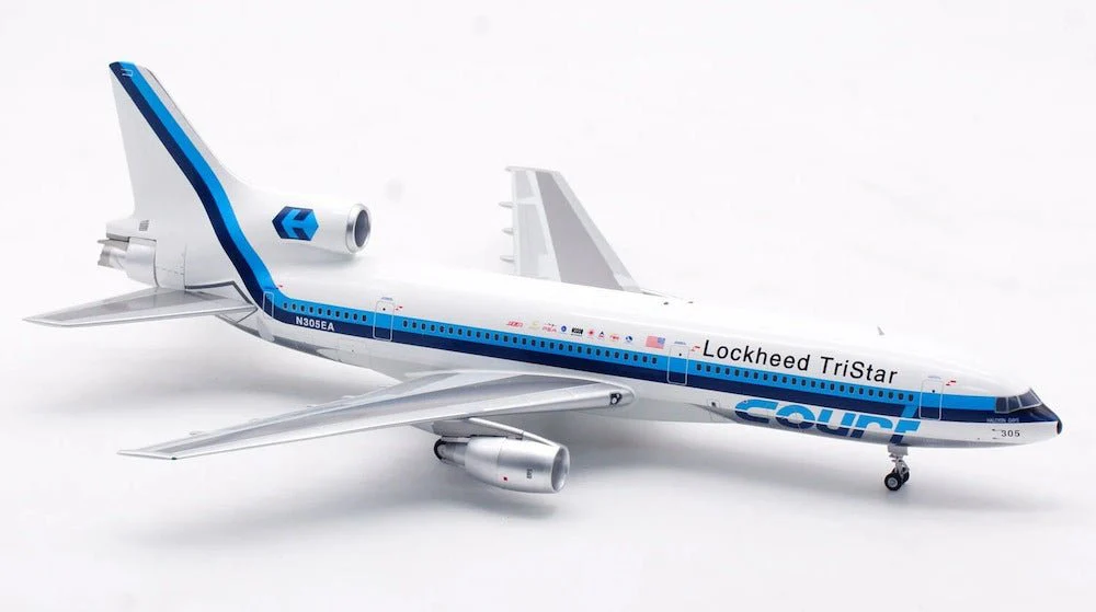 InFlight200 IF1011EA0124P 1:200 Lockheed (Court Line) Lockheed L-1011-385-1 TriStar 1 N305EA polished - DTC Aviation Models