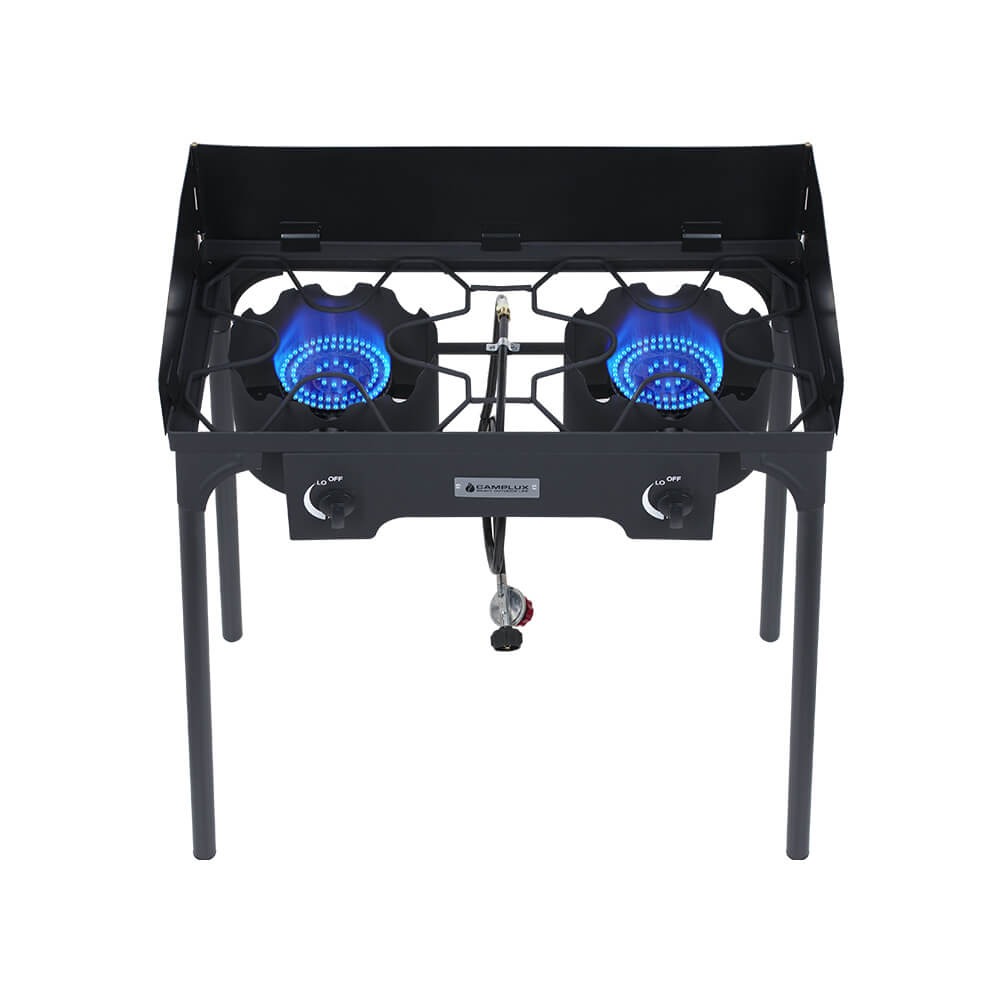 Hochleistungs-Doppelbrenner mit Propan – 260.000 BTU, Schwerlast-Ausführung