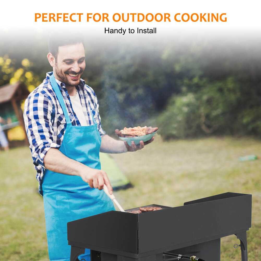 Hochleistungs-Doppelbrenner mit Propan – 260.000 BTU, Schwerlast-Ausführung