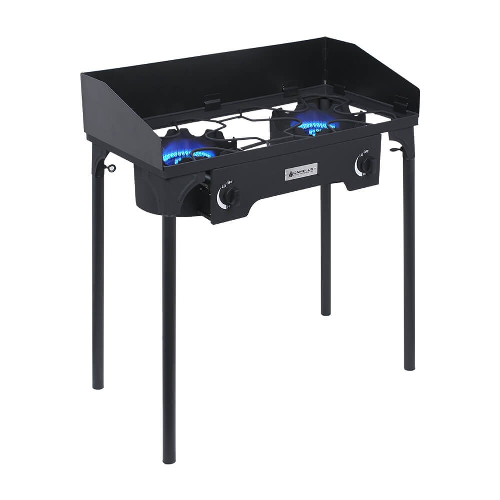 Hochleistungs-Doppelbrenner mit Propan – 260.000 BTU, Schwerlast-Ausführung