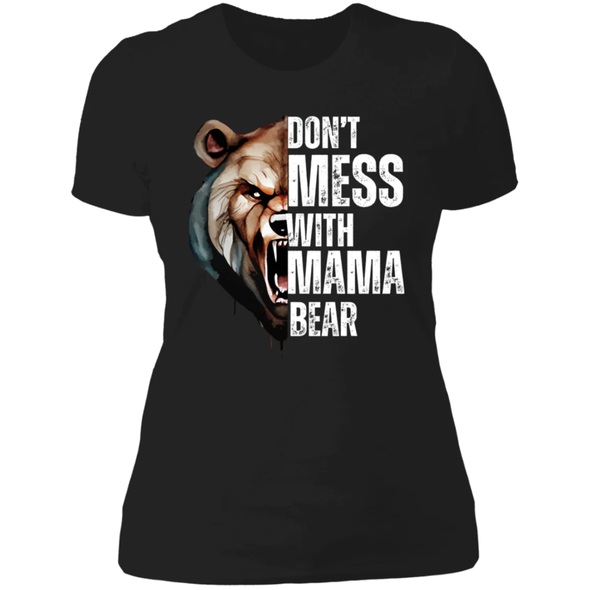 MAMA BEAR ROUND NECK  T-SHIRT