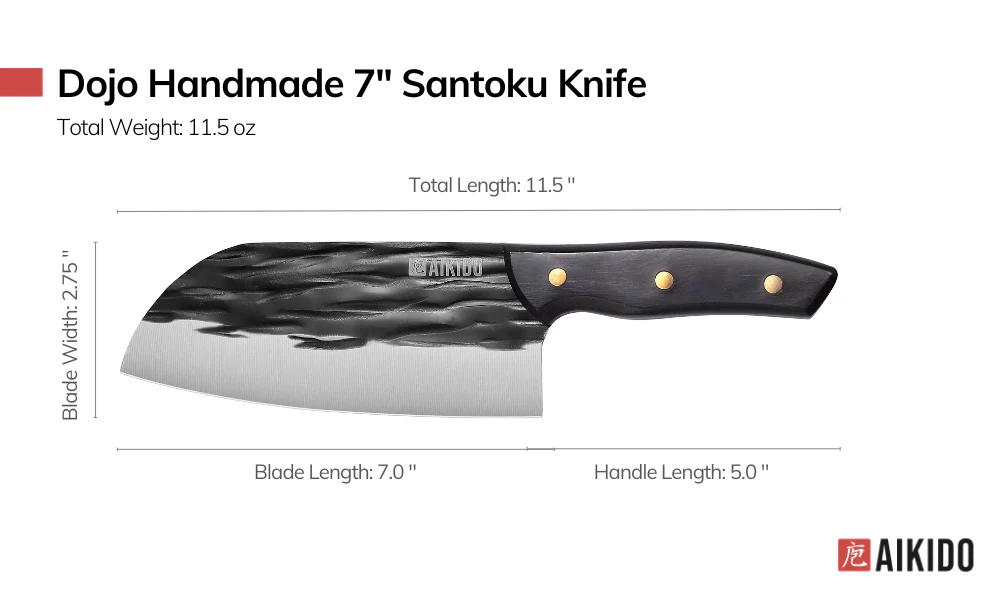 Dojo Handmade 7 Santoku Knife
