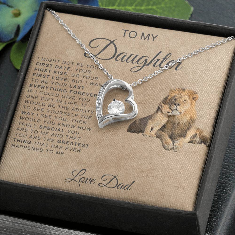 TO MY DAUGHTER LION NECKLACE