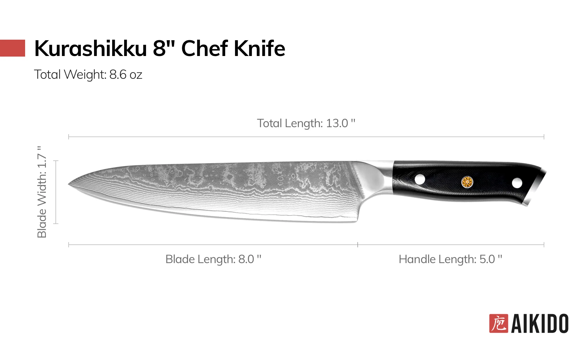 Kurashikku 8-inch Chef Knife