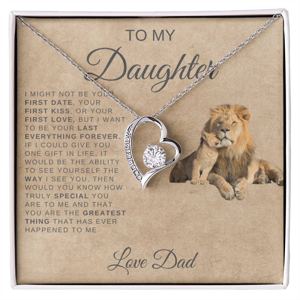TO MY DAUGHTER LION NECKLACE