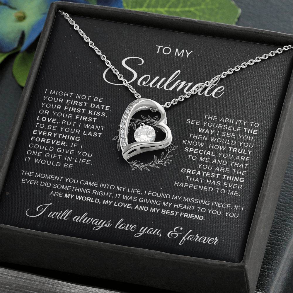 TO MY SOULMATE NECKLACE WITH MESSAGE