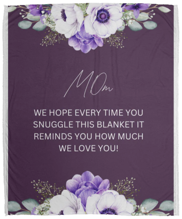 MOM FLOWER BLANKET MOTHER'S GIFT
