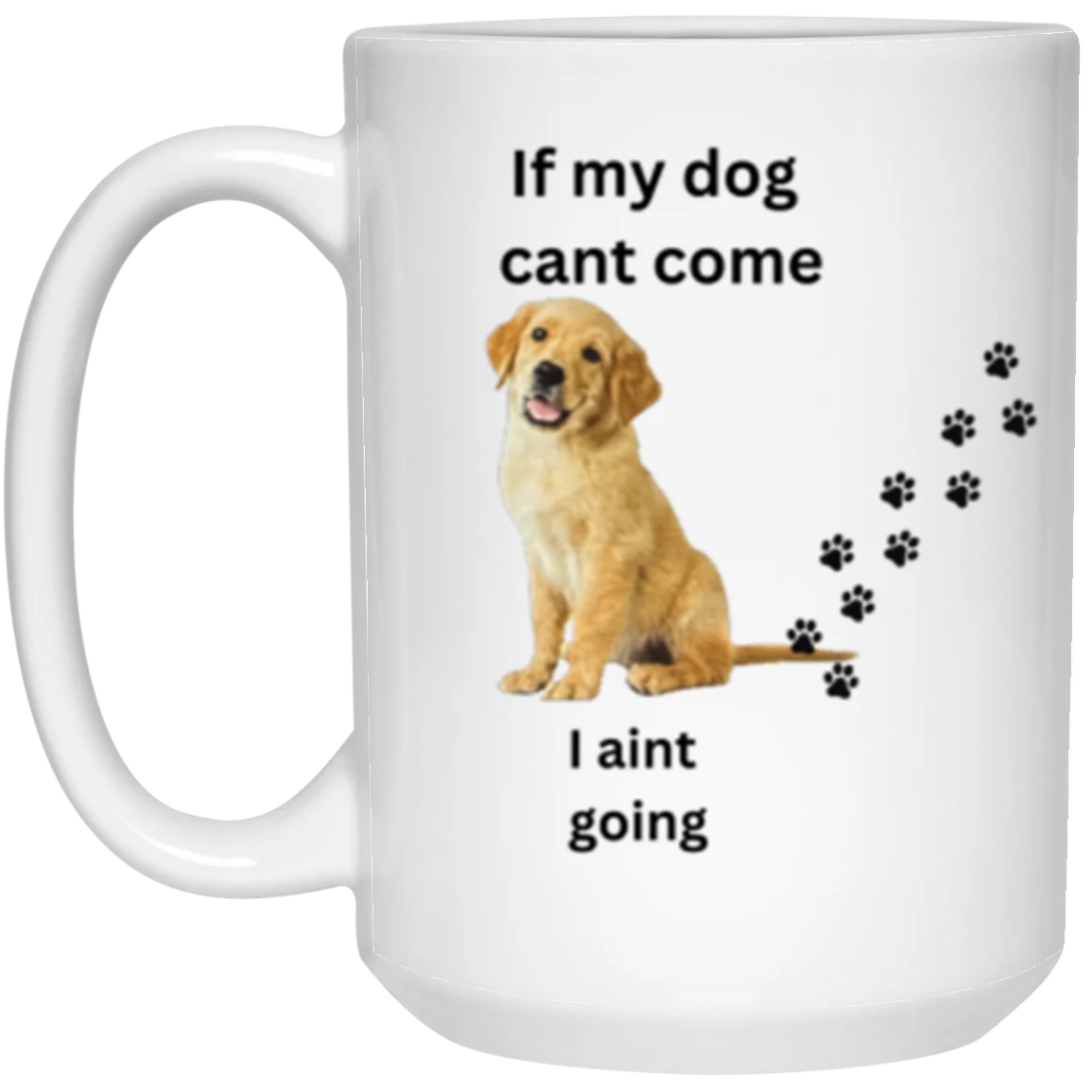 DOUBLE SIDED MUG DOG LOVER 15oz