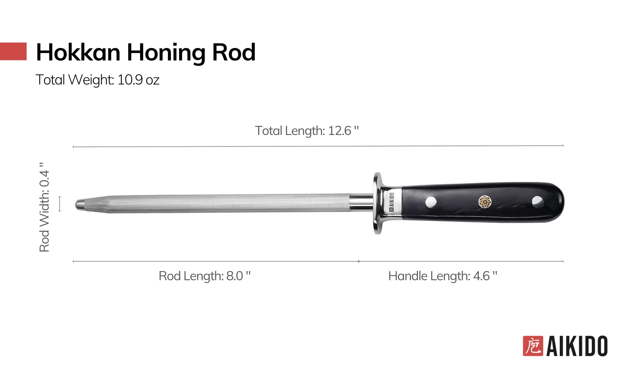 Hokkan 8-inch Honing Rod